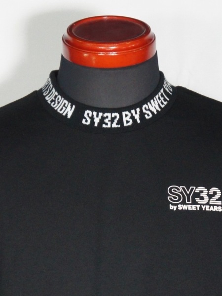SY32 by SWEET YEARS��TAPE DESIGN L/S TEE��BLACK