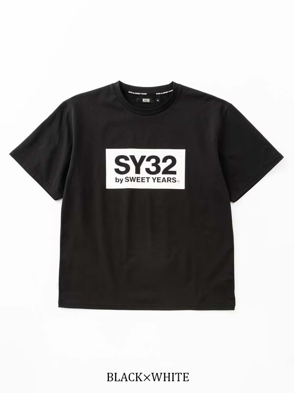T����� BOX LOGO TEE BLACK��WHITE SY32 by SWEET YEARS �����磻�����ƥ��ȥ��Х����������ȥ��䡼��