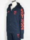 SY32 by SWEET YEARS��SHIELD LOGO ZIP HOODIE��NAVY