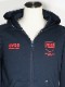 SY32 by SWEET YEARS��SHIELD LOGO ZIP HOODIE��NAVY