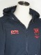 SY32 by SWEET YEARS��SHIELD LOGO ZIP HOODIE��NAVY