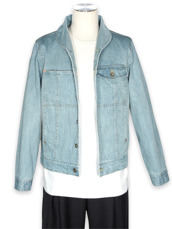 eofm��DENIM SHORT JACKET�� BLUE GRAY�ڥ����ե��