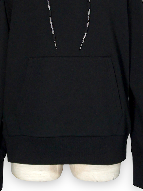 SY32 by SWEET YEARS��SLASH BIG LOGO PO HOODIE��BLACK��WHITE