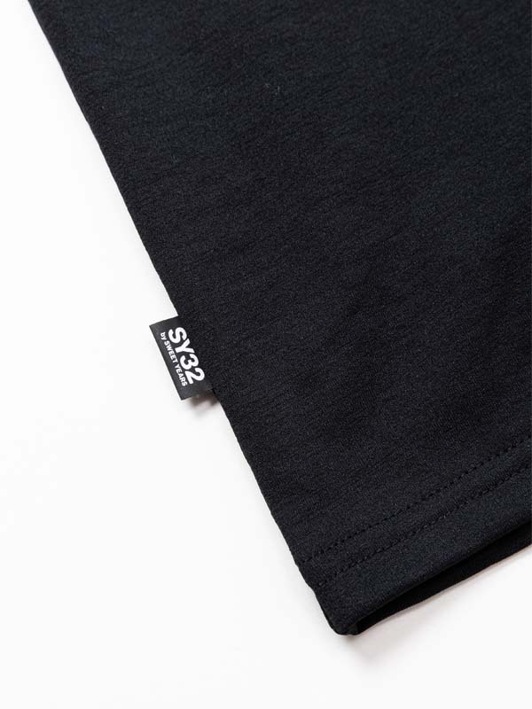ĹµT ֥å SY LOGO MIX LOGO BOX L/S TEE BLACK SY32 by SWEET YEARS