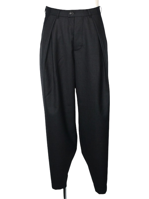 eofm「WIDE PANTS WOOL SURGE」 CHACOAL【イオフム】 | ボトムス 