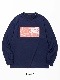ĹµT ͥӡ SY LOGO MIX LOGO BOX L/S TEE NAVY SY32 by SWEET YEARS