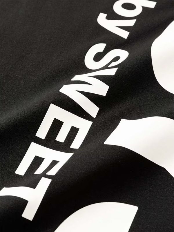 T����� VERTICAL LOGO TEE BLACK��WHITE SY32 by SWEET YEARS �����磻�����ƥ��ȥ��Х����������ȥ��䡼��