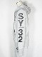SY32 by SWEET YEARS��SHIELD LOGO ZIP HOODIE��GRAY