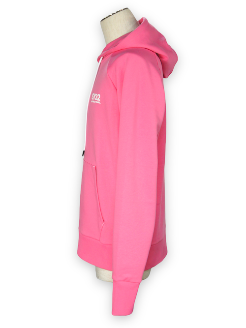 SY32 by SWEET YEARS��FLASH COLOR ARM LOGO P/O HOODIE��PINK