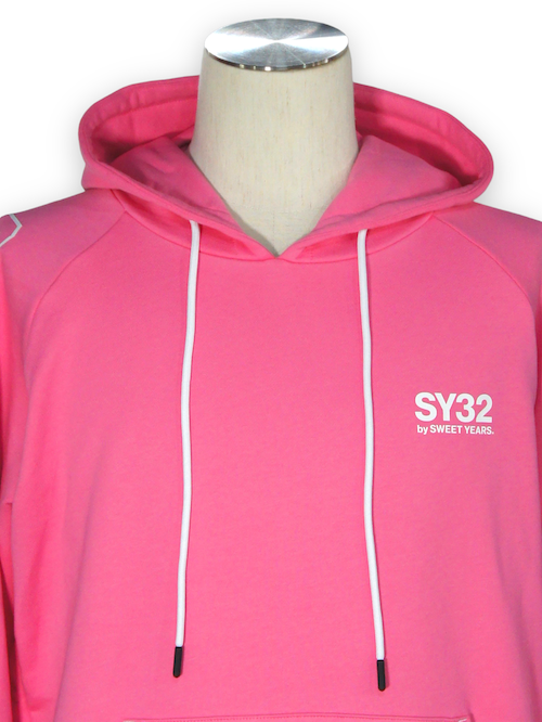 SY32 by SWEET YEARS��FLASH COLOR ARM LOGO P/O HOODIE��PINK