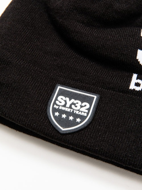 SY32 by SWEET YEARS ��JACQUAD KNIT BEANIE��BLACK�ڥ����磻�����ƥ��ȥ��Х����������ȥ��䡼�����˥åȥӡ��ˡ����֥�å���