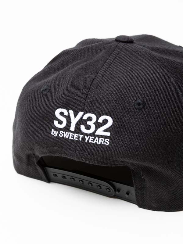 キャップ ブラック SYMBOLIC MARK SNAPBACK CAP BLACK SY32 by SWEET