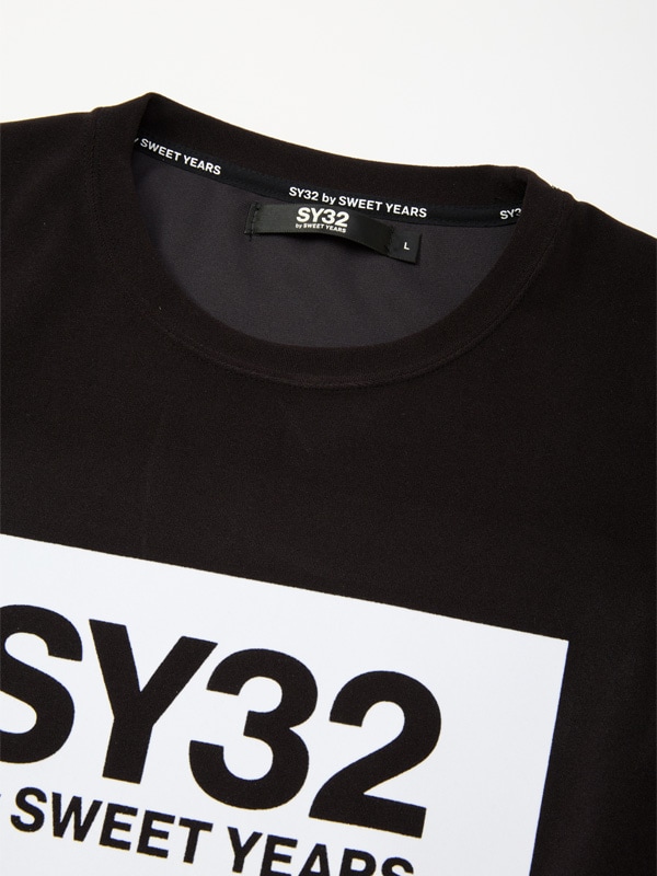 ĹµT����� FLOCKY BOX LOGO FLEECE L/S TEE  BLACK SY32 by SWEET YEARS �����磻�����ƥ��ȥ��Х����������ȥ��䡼��