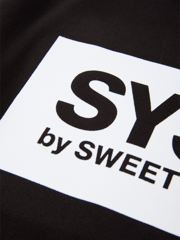 ĹµT����� FLOCKY BOX LOGO FLEECE L/S TEE  BLACK SY32 by SWEET YEARS �����磻�����ƥ��ȥ��Х����������ȥ��䡼��