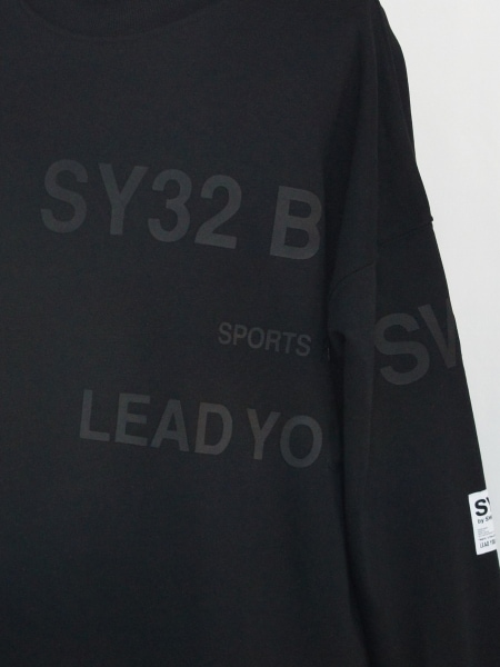 SY32 by SWEET YEARS��BIG SILHOUETTE HEAVY P/O CREW��BLACK�ڥ����磻�����ƥ��ȥ��Х����������ȥ��䡼����