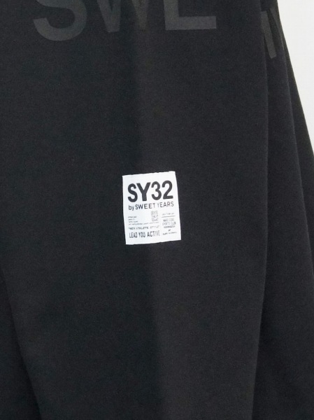 SY32 by SWEET YEARS��BIG SILHOUETTE HEAVY P/O CREW��BLACK�ڥ����磻�����ƥ��ȥ��Х����������ȥ��䡼����
