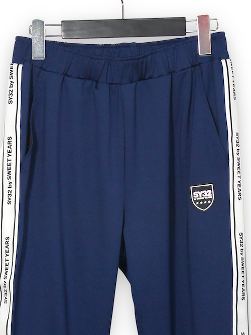 70%OFF �ȥ�å��ѥ�� LINE TAPE TRACK PANTS NAVYSY32 by SWEET YEARS