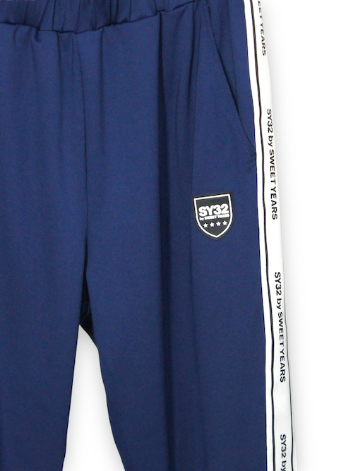 70%OFF �ȥ�å��ѥ�� LINE TAPE TRACK PANTS NAVYSY32 by SWEET YEARS