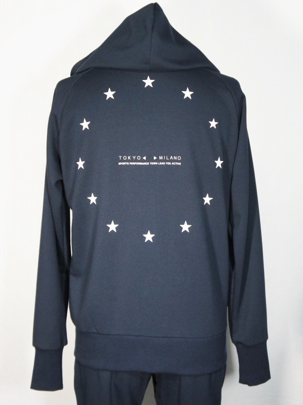 SY32 by SWEET YEARS��WORLD STAR ZIP HOODIE��NAVY