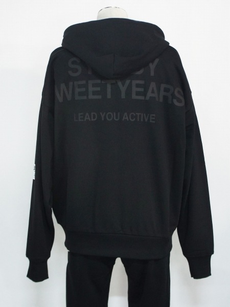 SY32 by SWEET YEARS��BIG SILHOUETTE HEAVY ZIP HOODIE��BLACK�ڥ����磻�����ƥ��ȥ��Х����������ȥ��䡼����