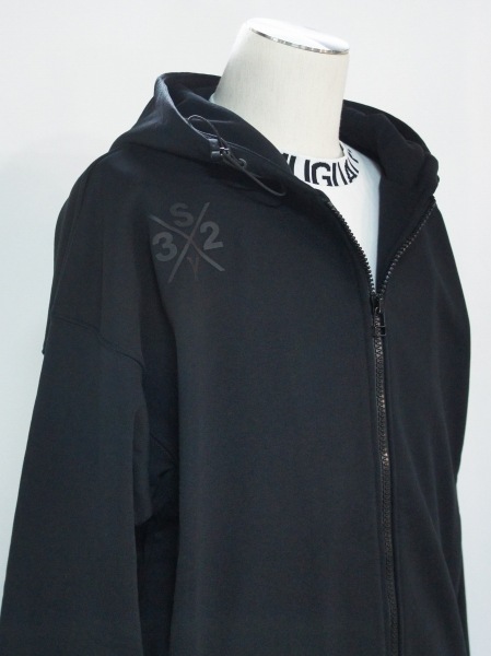 SY32 by SWEET YEARS��BIG SILHOUETTE HEAVY ZIP HOODIE��BLACK�ڥ����磻�����ƥ��ȥ��Х����������ȥ��䡼����