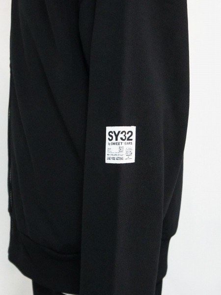 SY32 by SWEET YEARS��BIG SILHOUETTE HEAVY ZIP HOODIE��BLACK�ڥ����磻�����ƥ��ȥ��Х����������ȥ��䡼����