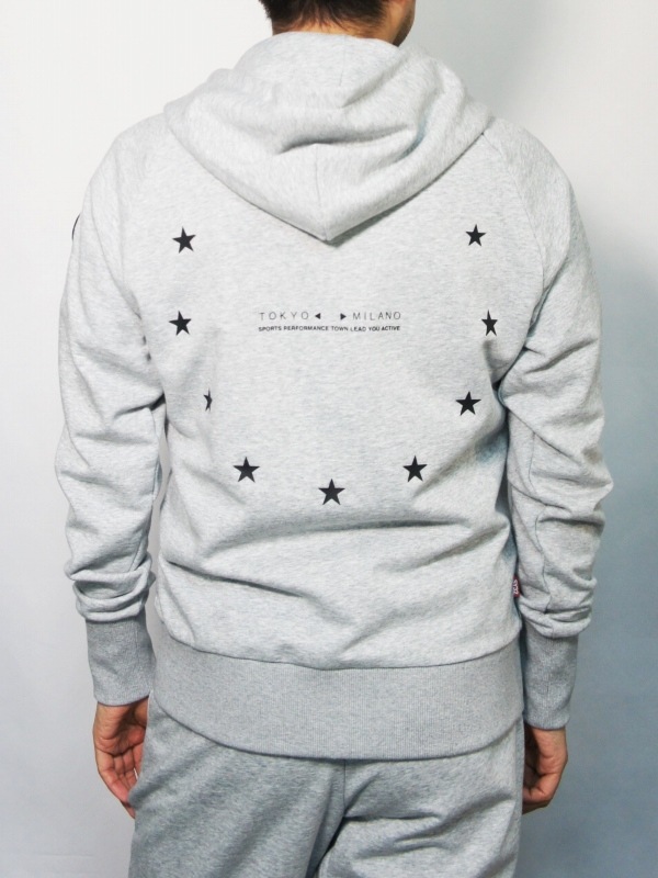 SY32 by SWEET YEARS��WORLD STAR ZIP HOODIE��GRAY