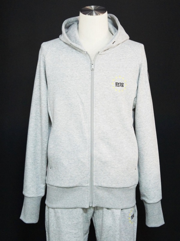 SY32 by SWEET YEARS��WORLD STAR ZIP HOODIE��GRAY