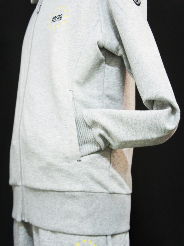 SY32 by SWEET YEARS��WORLD STAR ZIP HOODIE��GRAY