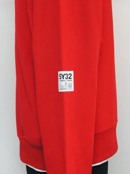 �ں��������ͽ�������SY32 by SWEET YEARS��BIG SILHOUETTE HEAVY ZIP HOODIE��RED�ڥ����磻�����ƥ��ȥ��Х����������ȥ��䡼����