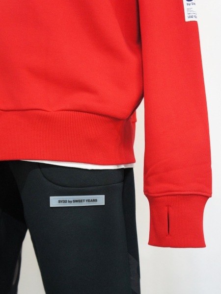 �ں��������ͽ�������SY32 by SWEET YEARS��BIG SILHOUETTE HEAVY ZIP HOODIE��RED�ڥ����磻�����ƥ��ȥ��Х����������ȥ��䡼����