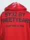 �ں��������ͽ�������SY32 by SWEET YEARS��BIG SILHOUETTE HEAVY ZIP HOODIE��RED�ڥ����磻�����ƥ��ȥ��Х����������ȥ��䡼����