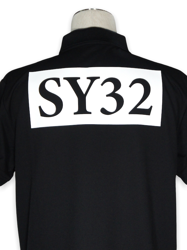 SY32 by SWEET YEARS�֡�GOLF��BIG LOGO KANOKO POLO�� BLACK
