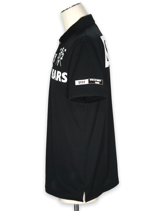 SY32 by SWEET YEARS�֡�GOLF��BIG LOGO KANOKO POLO�� BLACK