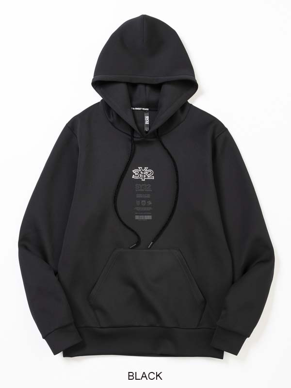 P/O�ա��ǥ��� DOUBLEKNIT RHINESTONE LOGO P/O HOODIE BLACK SY32 by SWEET YEARS �����磻�����ƥ��ȥ��Х����������ȥ��䡼��