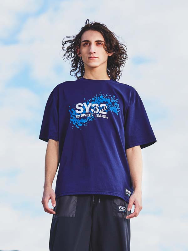 30%OFF T WAVELOGO LOOSE FIT S/S TEE NAVY SY32 by SWEET YEARS 磻ƥȥХȥ䡼