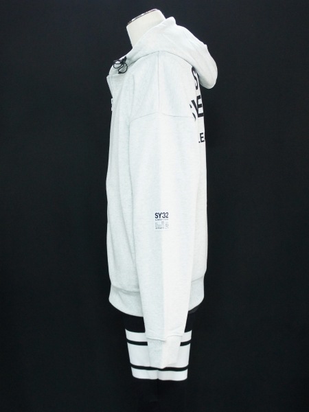 SY32 by SWEET YEARS��BIG SILHOUETTE HEAVY ZIP HOODIE��GRAY�ڥ����磻�����ƥ��ȥ��Х����������ȥ��䡼����