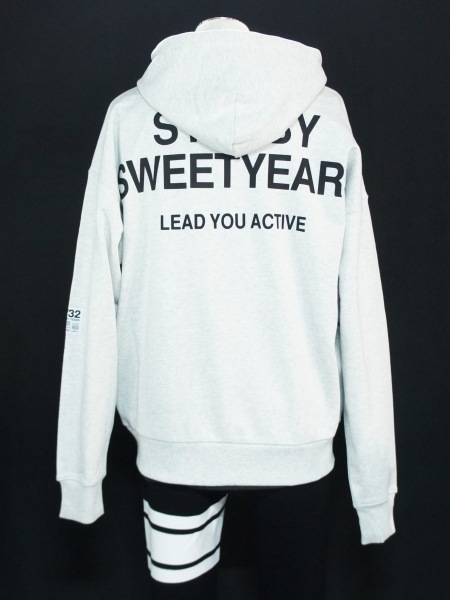 SY32 by SWEET YEARS��BIG SILHOUETTE HEAVY ZIP HOODIE��GRAY�ڥ����磻�����ƥ��ȥ��Х����������ȥ��䡼����