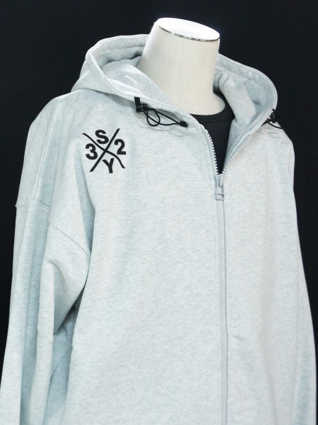 SY32 by SWEET YEARS��BIG SILHOUETTE HEAVY ZIP HOODIE��GRAY�ڥ����磻�����ƥ��ȥ��Х����������ȥ��䡼����