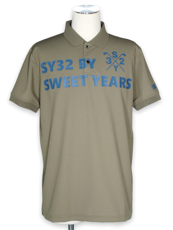 �ݥ������ BIG LOGO KANOKO POLO KHAKI SY32 by SWEET YEARS GOLF