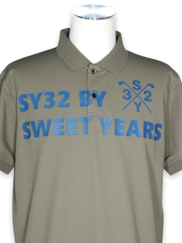 �ݥ������ BIG LOGO KANOKO POLO KHAKI SY32 by SWEET YEARS GOLF