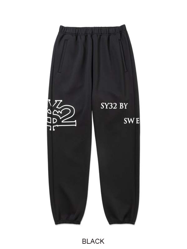 �������åȥѥ�� SERIF TYPE LOGO SWEAT PANTS BLACK SY32 by SWEET YEARS �����磻�����ƥ����ȥ��Х����������ȥ��䡼��