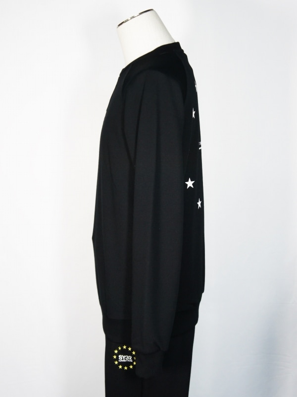 SY32 by SWEET YEARS「WORLD STAR P/O CREW」BLACK | トップス