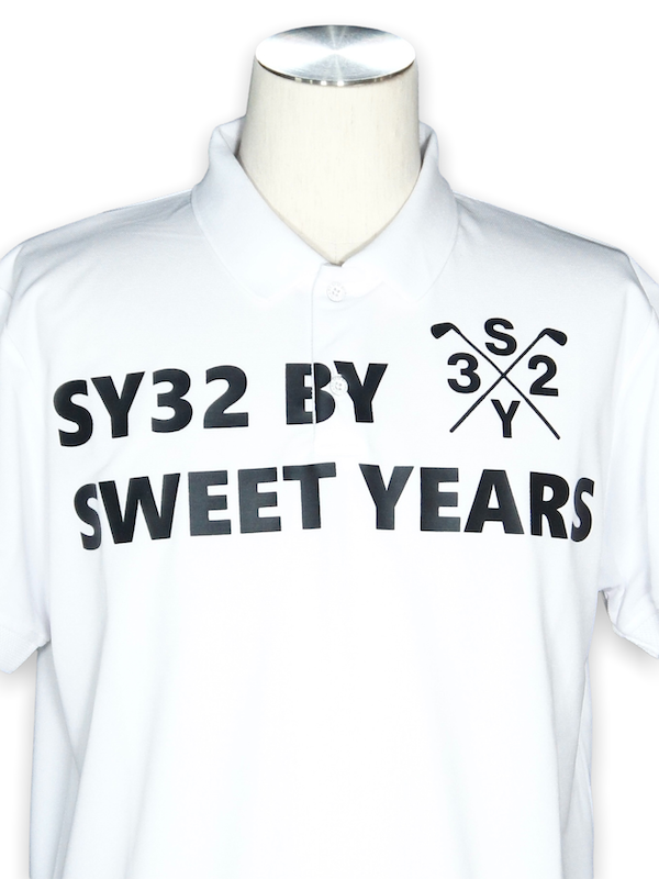 �ݥ������ BIG LOGO KANOKO POLO WHITE SY32 by SWEET YEARS GOLF