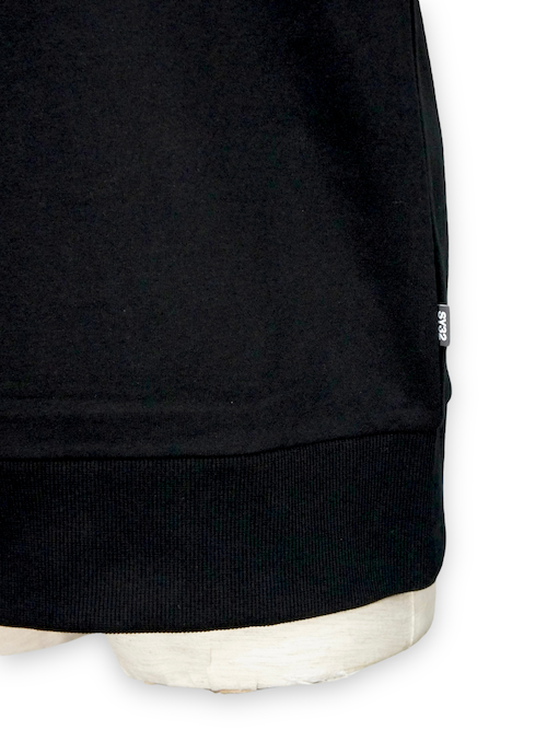 SY32 by SWEET YEARS��SLASH BIG LOGO ZIP HOODIE��BLACK��WHITE