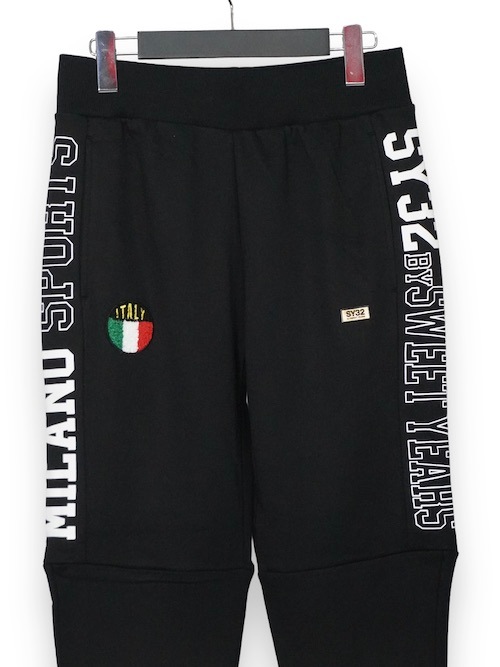�������åȥѥ��SIDE EXCHANGE SWEAT PANTS BLACK SY32 by SWEET YEARS �����磻�����ƥ����ȥ��Х����������ȥ��䡼��
