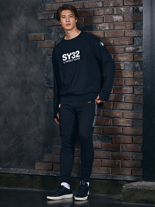 �������åȥѥ��SIDE EXCHANGE SWEAT PANTS BLACK SY32 by SWEET YEARS �����磻�����ƥ����ȥ��Х����������ȥ��䡼��