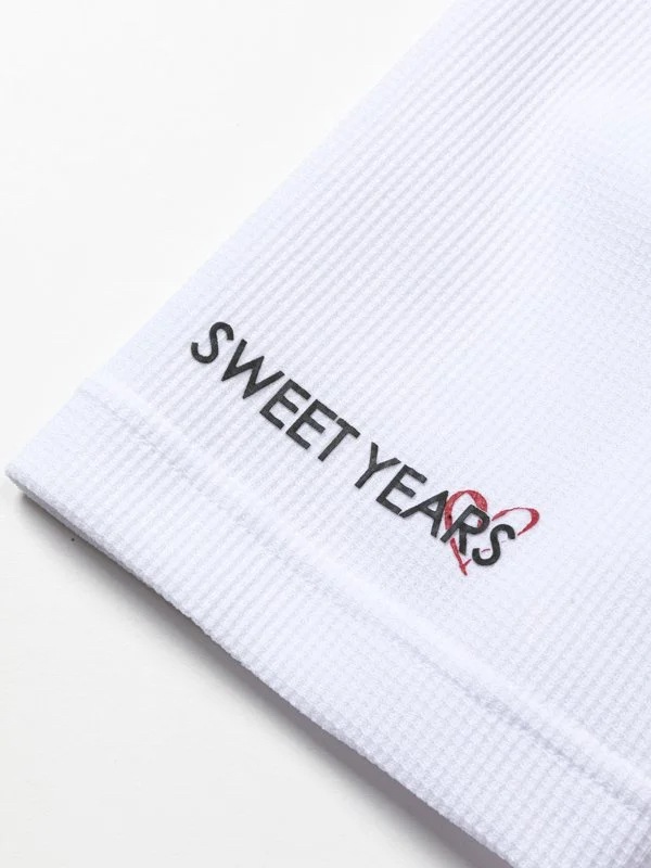 åͥå ۥ磻 MINI WAFFLE HALF MOCK WHITE SY32 by SWEET YEARS GOLF