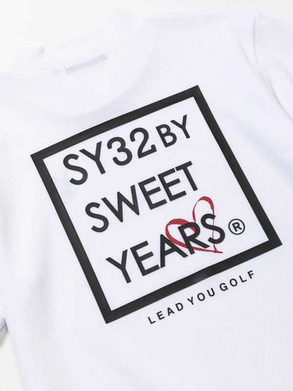 åͥå ۥ磻 MINI WAFFLE HALF MOCK WHITE SY32 by SWEET YEARS GOLF