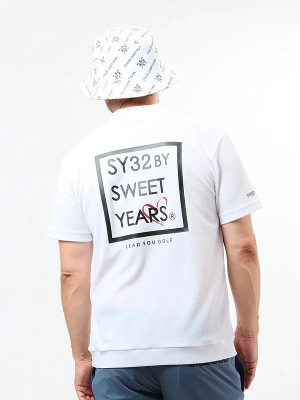 åͥå ۥ磻 MINI WAFFLE HALF MOCK WHITE SY32 by SWEET YEARS GOLF